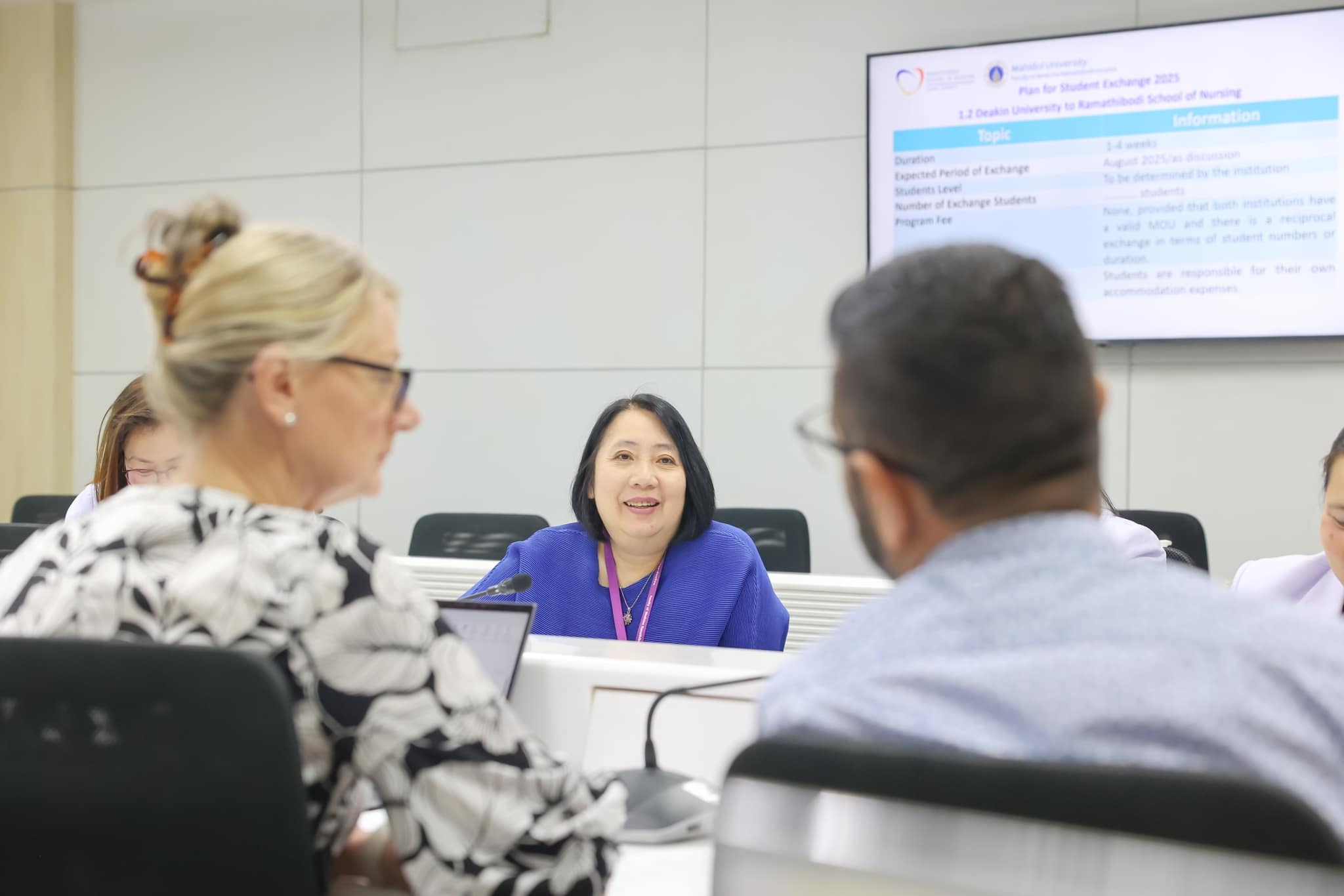 โรงเรียนพยาบาลรามาธิบดี คณะแพทยศาสตร์โรงพยาบาลรามาธิบดี มหาวิทยาลัยมหิดล ให้การต้อนรับ คณะผู้บริหาร จาก School of Nursing and Midwifery, Deakin University เครือรัฐออสเตรเลีย โรงเรียนพยาบาลรามาธิบดี คณะแพทยศาสตร์โรงพยาบาลรามาธิบดี มหาวิทยาลัยมหิดล ให้การต้อนรับ คณะผู้บริหาร จาก School of Nursing and Midwifery, Deakin University เครือรัฐออสเตรเลีย