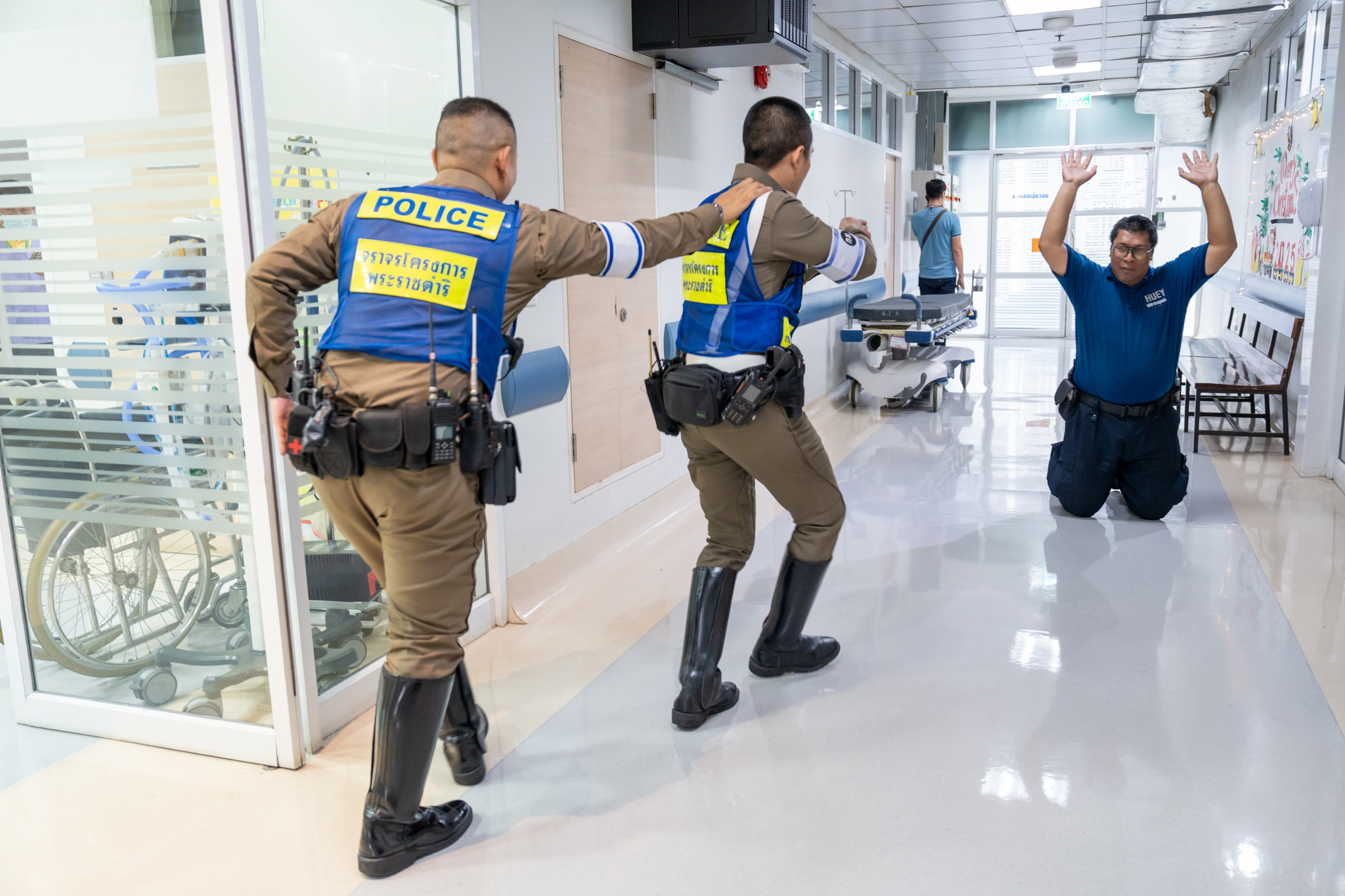 การซ้อมแผนรับภาวะฉุกเฉินหมู่เสมือนจริง ประจำปี 2567 MCI และ Mass shooting จากเหตุการณ์กราดยิง