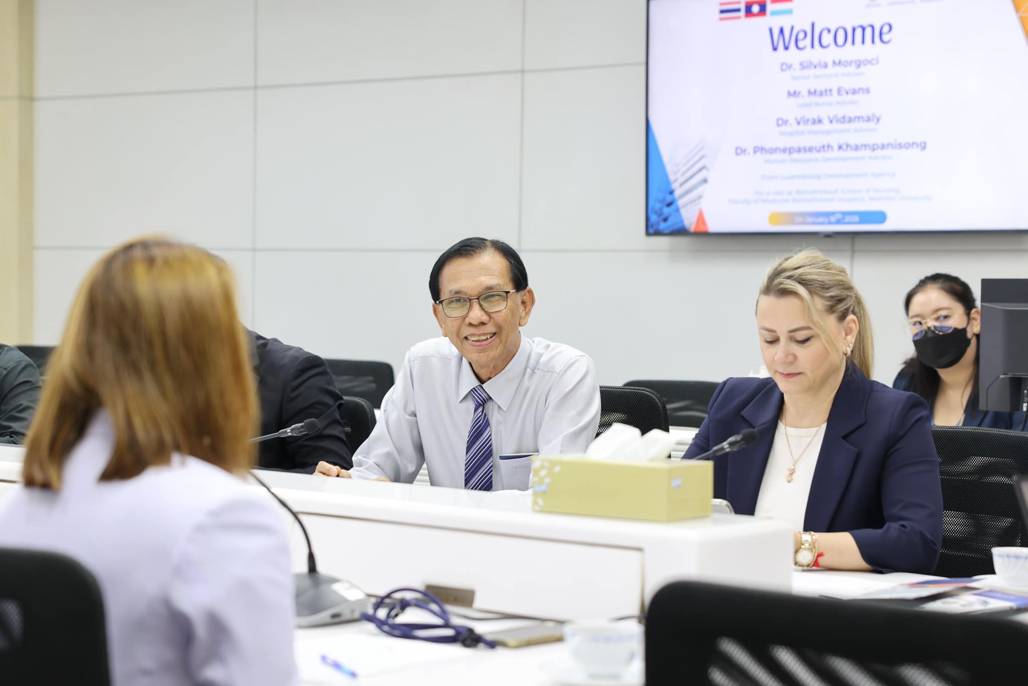คณะผู้บริหาร โรงเรียนพยาบาลรามาธิบดี คณะแพทยศาสตร์โรงพยาบาลรามาธิบดี มหาวิทยาลัยมหิดล ให้การต้อนรับ คณะผู้บริหาร จาก Luxembourg Development Agency ราชรัฐลักเซมเบิร์ก คณะผู้บริหาร โรงเรียนพยาบาลรามาธิบดี คณะแพทยศาสตร์โรงพยาบาลรามาธิบดี มหาวิทยาลัยมหิดล ให้การต้อนรับ คณะผู้บริหาร จาก Luxembourg Development Agency ราชรัฐลักเซมเบิร์ก