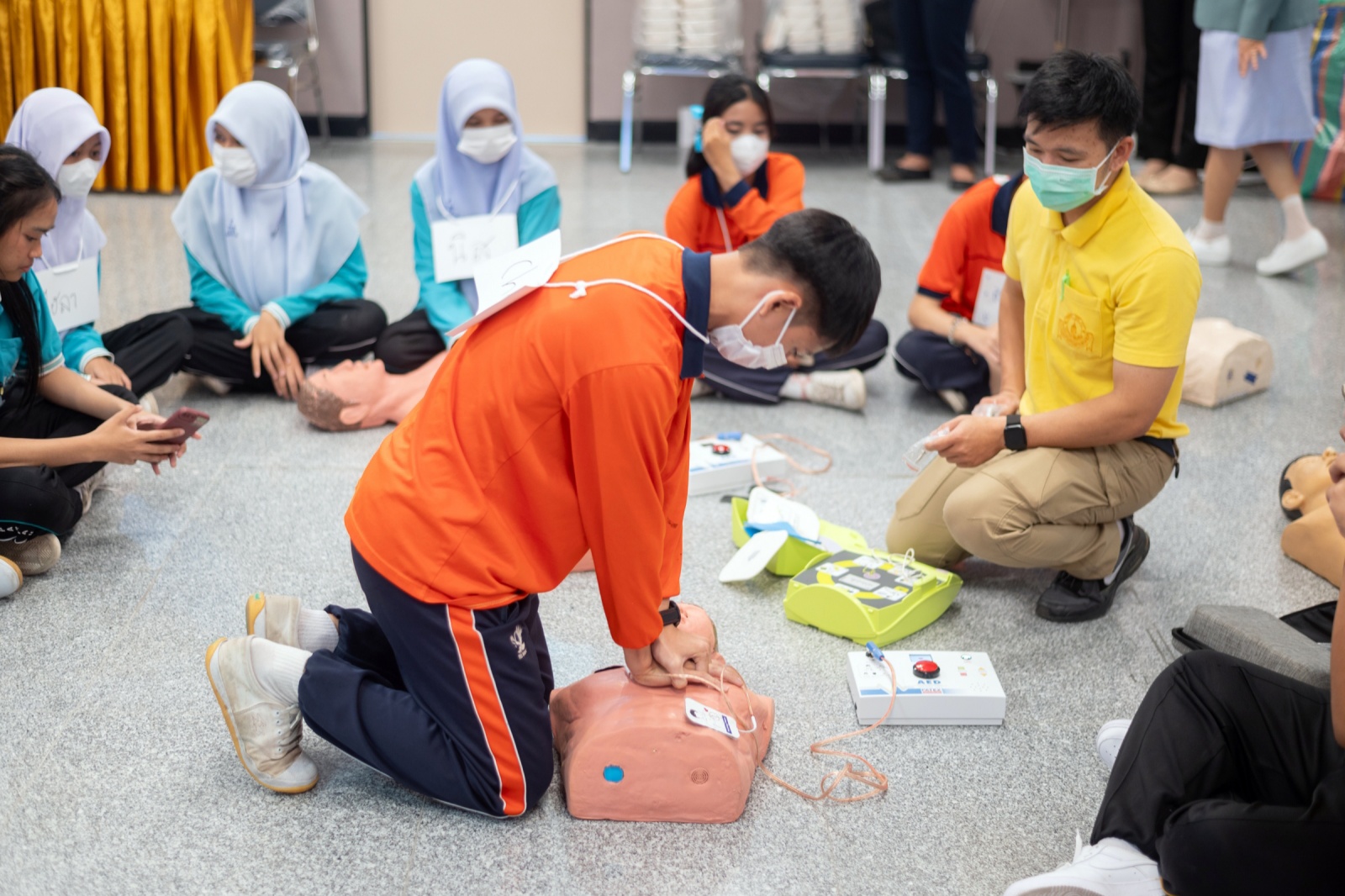 โครงการ “ราษฎรสุขใจ พลานามัยสมบูรณ์ แพทย์พระราชทาน” โดยสํานักงานทรัพย์สินพระมหากษัตริย์ ร่วมกับ คณะแพทยศาสตร์โรงพยาบาลรามาธิบดี มหาวิทยาลัยมหิดล และหน่วยงานภาคี ณ โรงพยาบาลปัตตานี จังหวัดปัตตานี