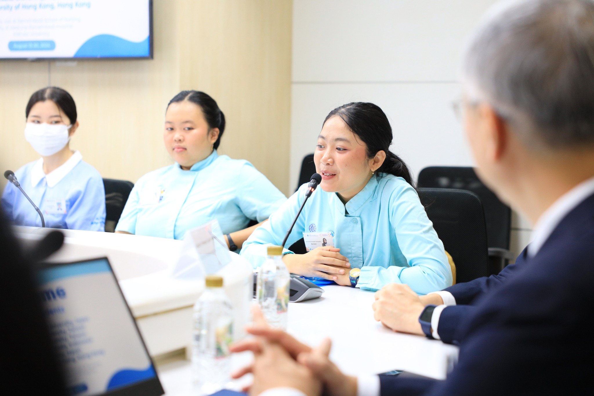 โรงเรียนพยาบาลรามาธิบดี คณะแพทยศาสตร์โรงพยาบาลรามาธิบดี มหาวิทยาลัยมหิดล ให้การต้อนรับนักศึกษาพยาบาลในโครงการแลกเปลี่ยนนักศึกษาตามบันทึกข้อตกลงความร่วมมือระหว่างสถาบันจากต่างประเทศ 6 สถาบัน โรงเรียนพยาบาลรามาธิบดี คณะแพทยศาสตร์โรงพยาบาลรามาธิบดี มหาวิทยาลัยมหิดล ให้การต้อนรับนักศึกษาพยาบาลในโครงการแลกเปลี่ยนนักศึกษาตามบันทึกข้อตกลงความร่วมมือระหว่างสถาบันจากต่างประเทศ 6 สถาบัน