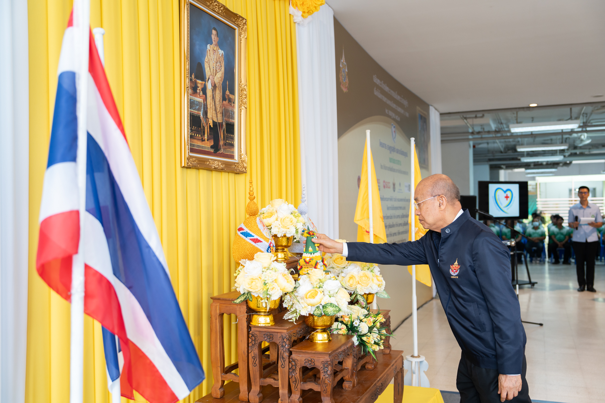 โครงการ “ราษฎรสุขใจ พลานามัยสมบูรณ์ แพทย์พระราชทาน” โดยสํานักงานทรัพย์สินพระมหากษัตริย์ ร่วมกับ คณะแพทยศาสตร์โรงพยาบาลรามาธิบดี มหาวิทยาลัยมหิดล และหน่วยงานภาคี ณ โรงพยาบาลพุทธโสธร จังหวัดฉะเชิงเทรา