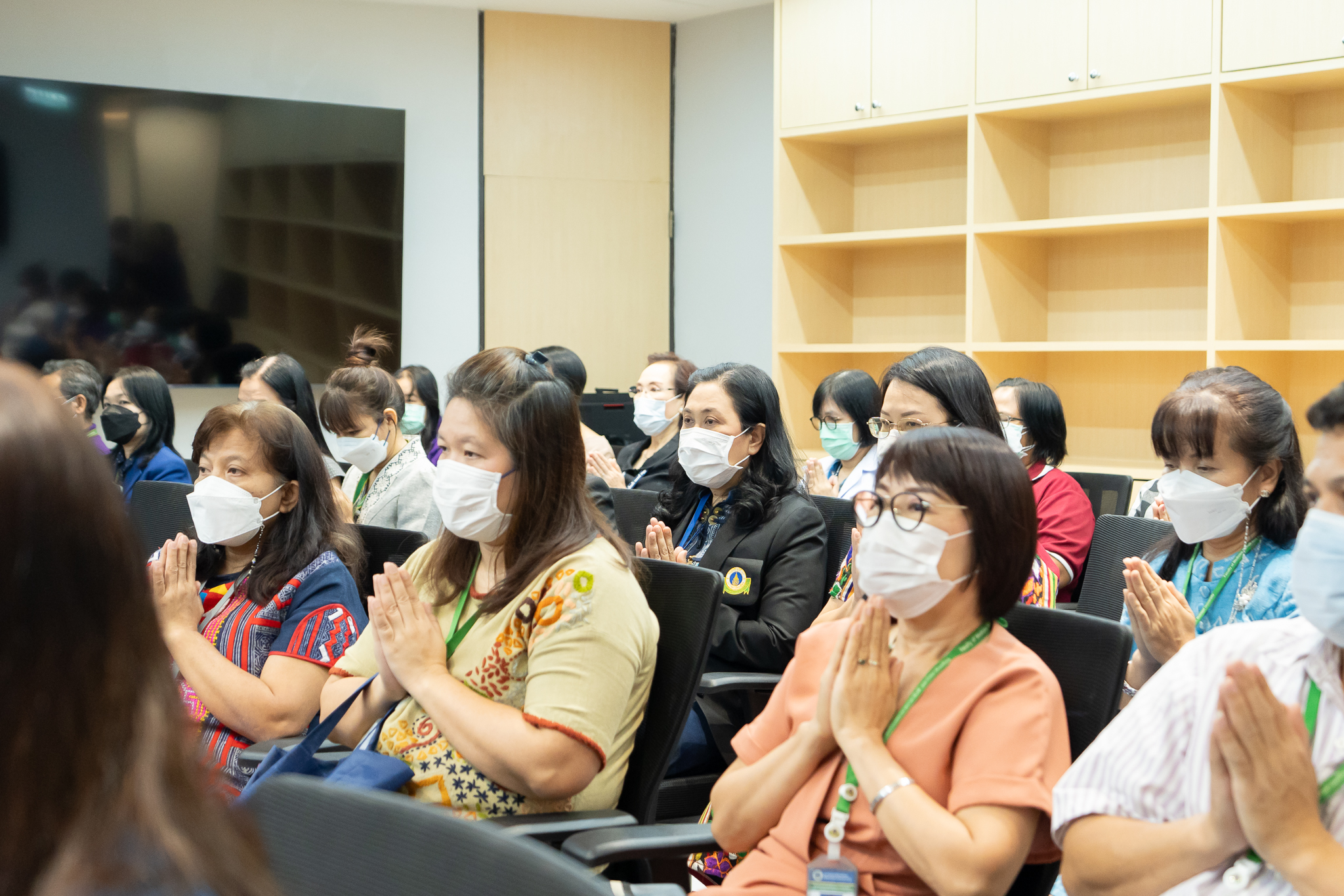 งานบริหารโรงพยาบาลรามาธิบดี คณะแพทยศาสตร์โรงพยาบาลรามาธิบดี มหาวิทยาลัยมหิดล จัดพิธีทำบุญ ถวายภัตตาหารเพลและเครื่องสังฆทานแด่พระสงฆ์ งานบริหารโรงพยาบาลรามาธิบดี คณะแพทยศาสตร์โรงพยาบาลรามาธิบดี มหาวิทยาลัยมหิดล จัดพิธีทำบุญ ถวายภัตตาหารเพลและเครื่องสังฆทานแด่พระสงฆ์