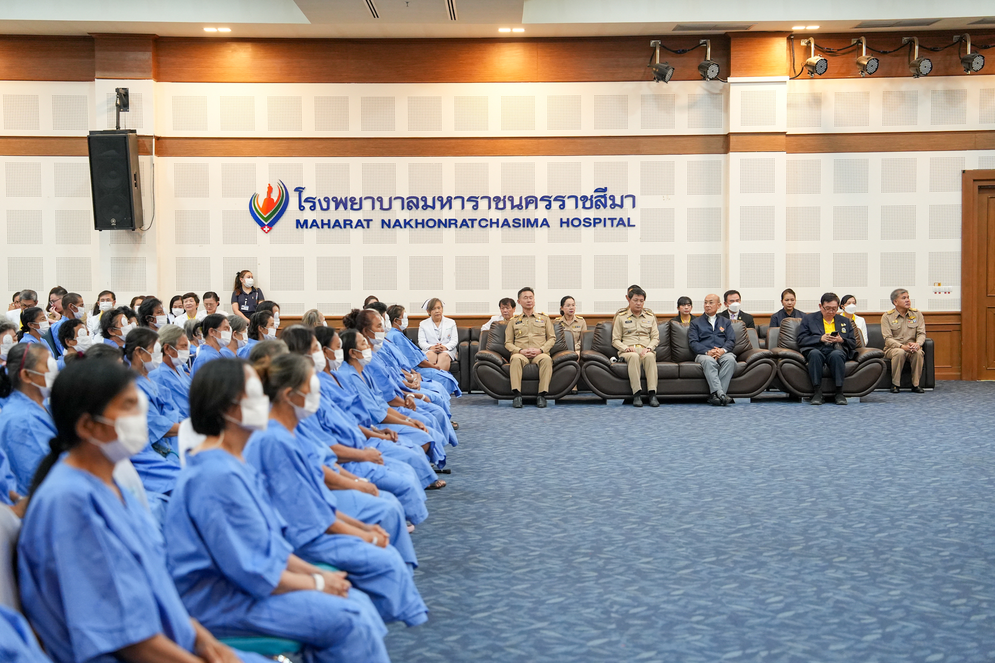 โครงการ “ราษฎรสุขใจ พลานามัยสมบูรณ์ แพทย์พระราชทาน” โดยสํานักงานทรัพย์สินพระมหากษัตริย์ ร่วมกับ คณะแพทยศาสตร์โรงพยาบาลรามาธิบดี มหาวิทยาลัยมหิดล และหน่วยงานภาคี ณ โรงพยาบาลมหาราชนครราชสีมา จังหวัดนครราชสีมา โครงการ “ราษฎรสุขใจ พลานามัยสมบูรณ์ แพทย์พระราชทาน” โดยสํานักงานทรัพย์สินพระมหากษัตริย์ ร่วมกับ คณะแพทยศาสตร์โรงพยาบาลรามาธิบดี มหาวิทยาลัยมหิดล และหน่วยงานภาคี ณ โรงพยาบาลมหาราชนครราชสีมา จังหวัดนครราชสีมา
