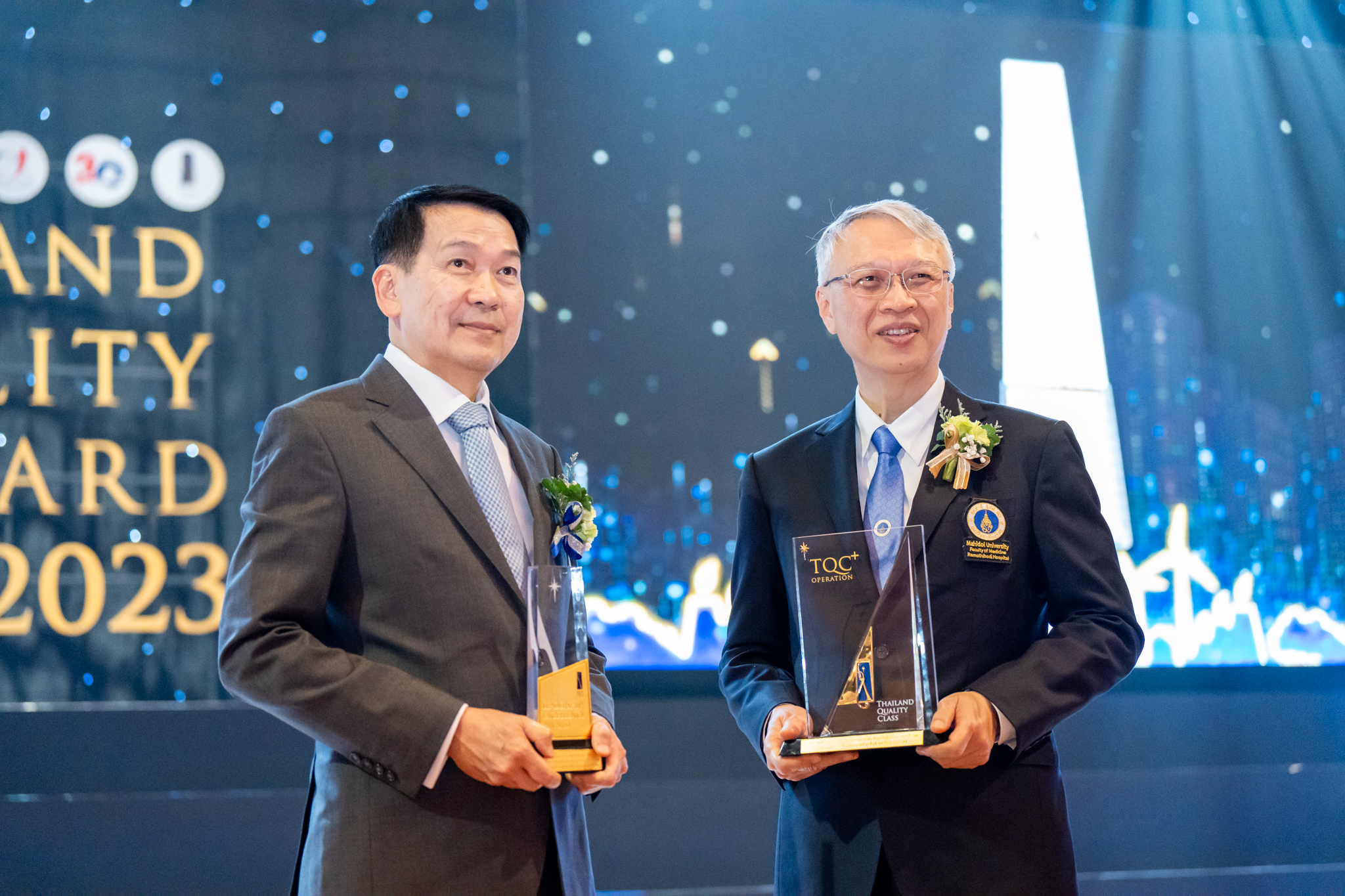 รามาธิบดีรับมอบ 2 รางวัล ในพิธีมอบรางวัลคุณภาพแห่งชาติ ครั้งที่ 22 ประจำปี 2566 (Thailand Quality Award 2023)
