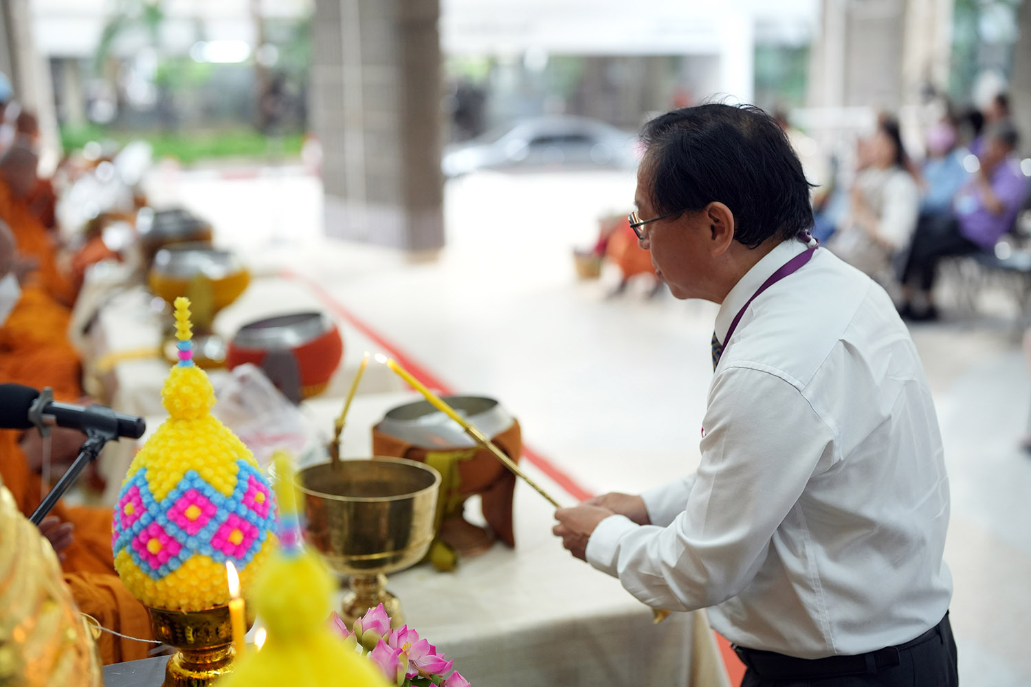 งานทำบุญเดือนเกิดบุคลากร ประจำเดือนกรกฎาคม 2567