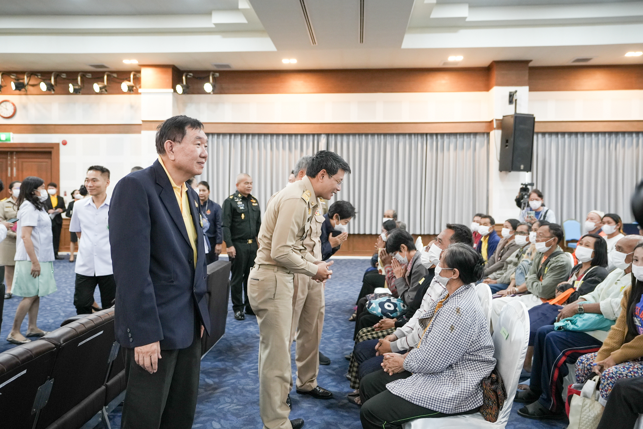 โครงการ “ราษฎรสุขใจ พลานามัยสมบูรณ์ แพทย์พระราชทาน” โดยสํานักงานทรัพย์สินพระมหากษัตริย์ ร่วมกับ คณะแพทยศาสตร์โรงพยาบาลรามาธิบดี มหาวิทยาลัยมหิดล และหน่วยงานภาคี ณ โรงพยาบาลมหาราชนครราชสีมา จังหวัดนครราชสีมา โครงการ “ราษฎรสุขใจ พลานามัยสมบูรณ์ แพทย์พระราชทาน” โดยสํานักงานทรัพย์สินพระมหากษัตริย์ ร่วมกับ คณะแพทยศาสตร์โรงพยาบาลรามาธิบดี มหาวิทยาลัยมหิดล และหน่วยงานภาคี ณ โรงพยาบาลมหาราชนครราชสีมา จังหวัดนครราชสีมา