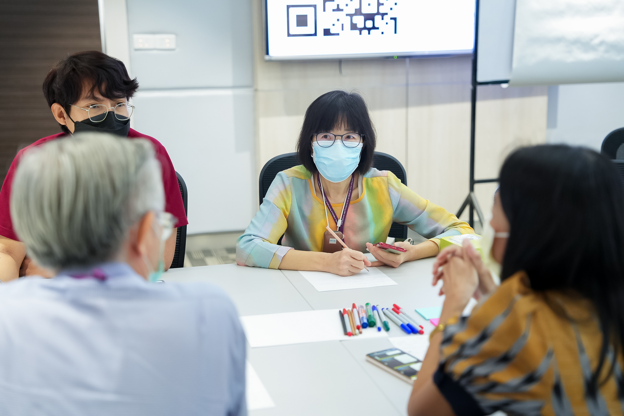การอบรมเชิงปฏิบัติการ หัวข้อ Workshops on survey research และ Workshop on resilience and well-being การอบรมเชิงปฏิบัติการ หัวข้อ Workshops on survey research และ Workshop on resilience and well-being