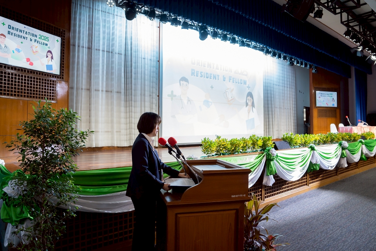 งานปฐมนิเทศแพทย์ประจำบ้านและแพทย์ประจำบ้านต่อยอด ปีที่ 1 ปีการฝึกอบรม 2568 คณะแพทยศาสตร์โรงพยาบาลรามาธิบดี มหาวิทยาลัยมหิดล งานปฐมนิเทศแพทย์ประจำบ้านและแพทย์ประจำบ้านต่อยอด ปีที่ 1 ปีการฝึกอบรม 2568 คณะแพทยศาสตร์โรงพยาบาลรามาธิบดี มหาวิทยาลัยมหิดล