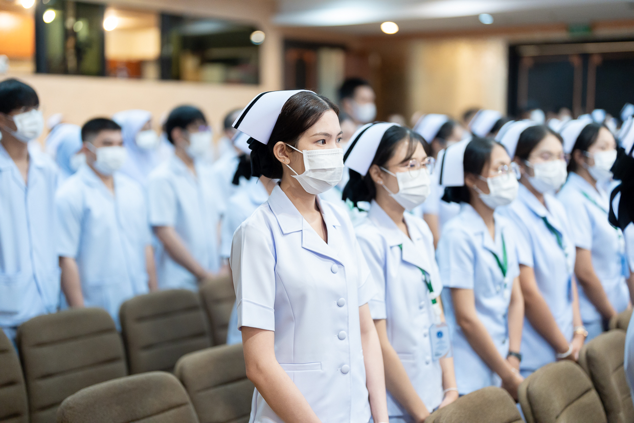 งาน “ส่งมอบพยาบาลใหม่” และ “พิธีบายศรีสู่ขวัญสู่รั้วรามาธิบดี” ประจำปี 2568 งาน “ส่งมอบพยาบาลใหม่” และ “พิธีบายศรีสู่ขวัญสู่รั้วรามาธิบดี” ประจำปี 2568