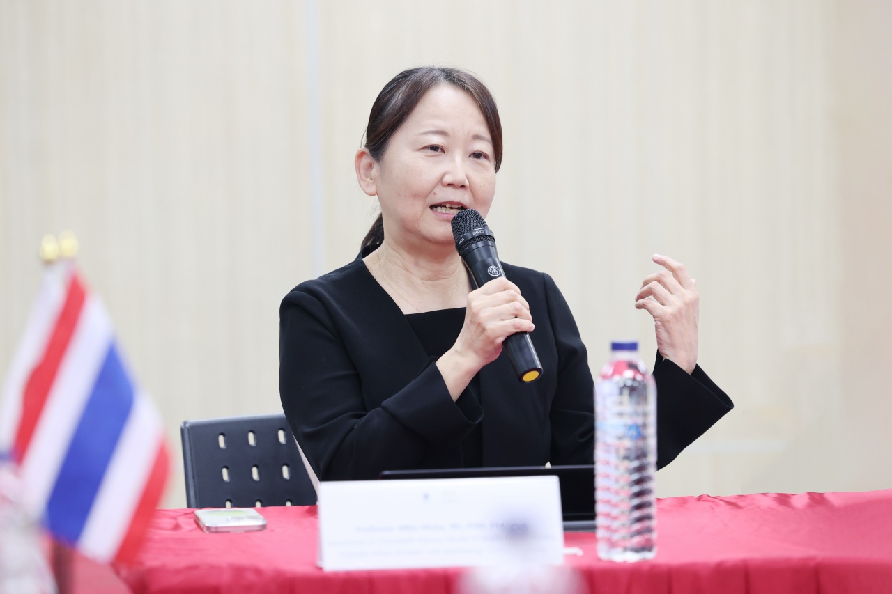 พิธีลงนามบันทึกข้อตกลงความร่วมมือทางวิชาการ (MOU) ระหว่าง โรงเรียนพยาบาลรามาธิบดี คณะแพทยศาสตร์โรงพยาบาลรามาธิบดี มหาวิทยาลัยมหิดล กับ Faculty of Health Care and Nursing, Juntendo University ประเทศญี่ปุ่น