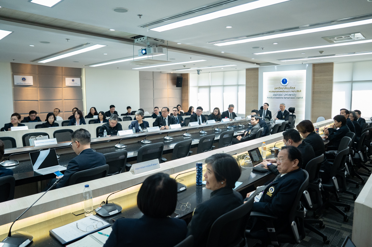 คณะผู้บริหาร มหาวิทยาลัยมหิดล เยี่ยมชมและติดตามผลการดำเนินงานตามข้อตกลงการปฏิบัติงานของส่วนงาน (PA-Visit) ประจำปีงบประมาณ 2569