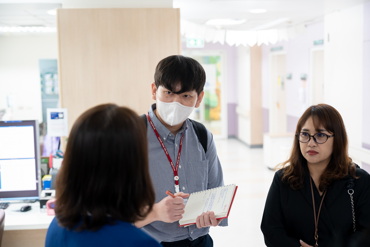 ต้อนรับคณะผู้ศึกษาดูงาน จากโรงพยาบาลสมเด็จพระบรมราชเทวี ณ ศรีราชา สภากาชาดไทย