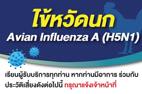 ไข้หวัดนก Avian Influenza A (H5N1)