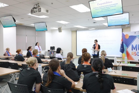 พิธีมอบประกาศนียบัตรและงานเลี้ยงอำลานักศึกษาพยาบาลแลกเปลี่ยน จาก Deakin University เครือรัฐออสเตรเลีย