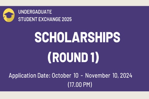 UNDERGADUATE STUDENT EXCHANGE 2025 SCHOLARSHIPS (ROUND 1)