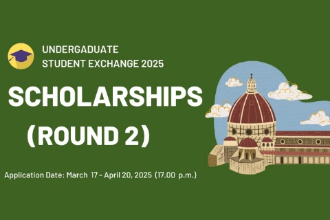 UNDERGADUATE STUDENT EXCHANGE 2025 SCHOLARSHIPS (ROUND 2)