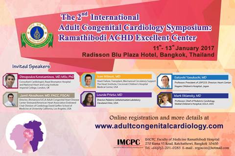 The 2nd International Adult Congenital Cardiology Symposium: Ramathibodi ACHD Excellent Center
