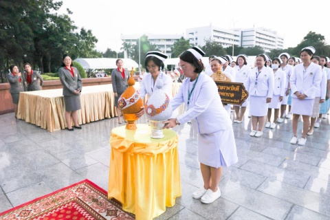 พิธีถวายราชสักการะ สมเด็จพระศรีนครินทราบรมราชชนนี (สมเด็จย่า) เนื่องในวันพยาบาลแห่งชาติ ประจำปี 2568