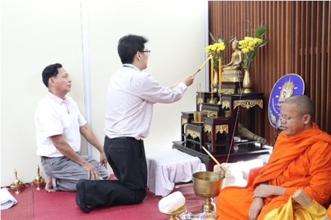 ทำบุญงานบริหารธุรการศูนย์สนับสนุนพันธกิจและศูนย์เพื่อความเป็นเลิศ