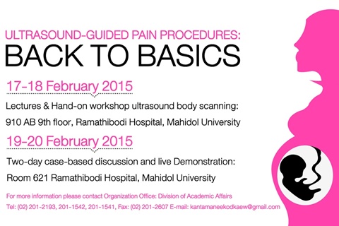 ประชุมวิชาการ “Ultrasound-guided  Pain Procedures”