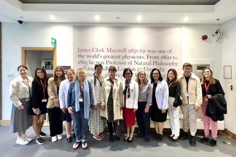 คณะผู้บริหารโรงเรียนพยาบาลรามาธิบดี เยือน King’s College London, Florence Nightingale School of Nursing and Midwifery, James Clerk Maxwell Building (JCMB), London United Kingdom
