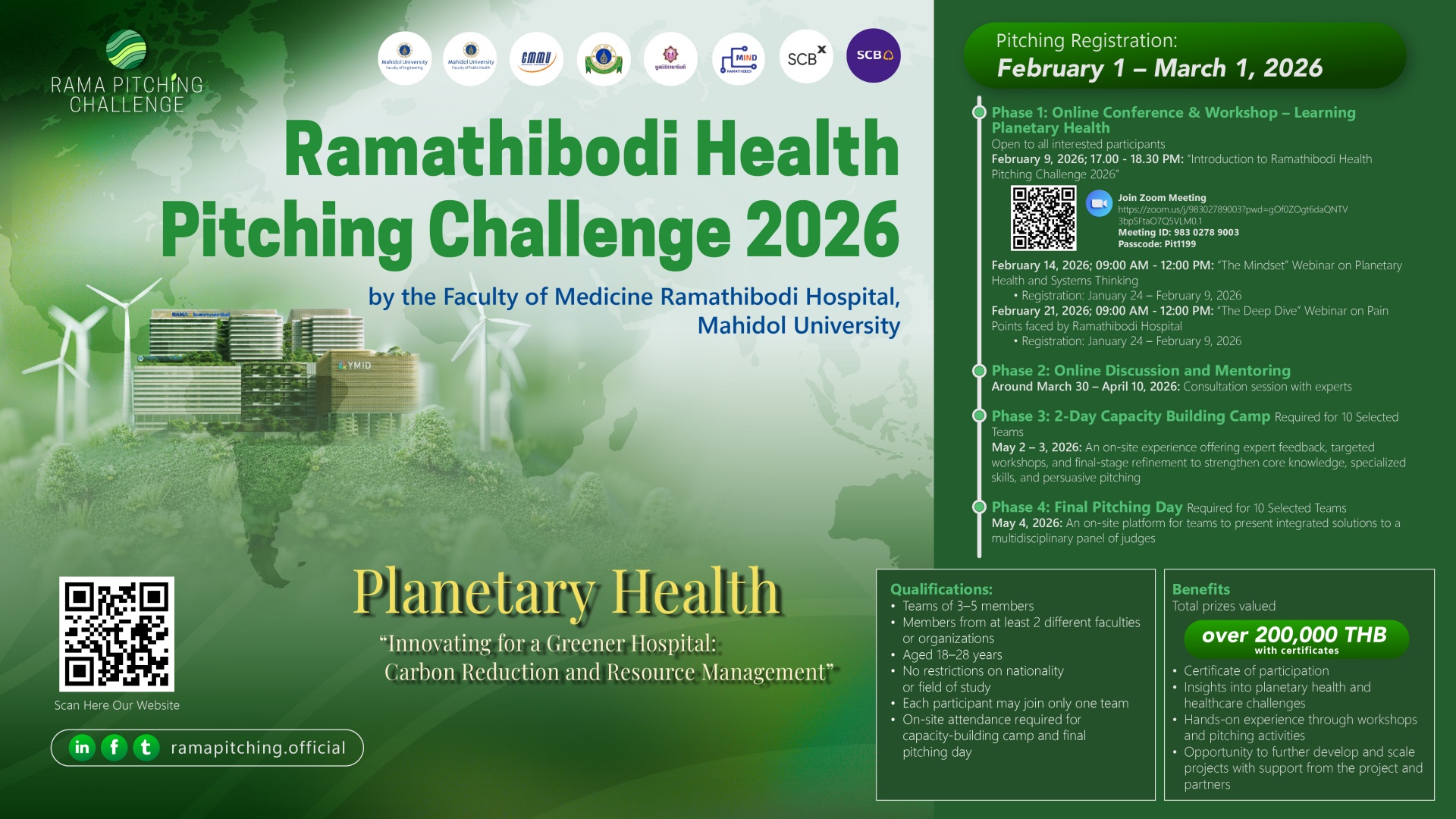 Ramathibodi Health Pitching Challenge 2026 Ramathibodi Health Pitching Challenge 2026