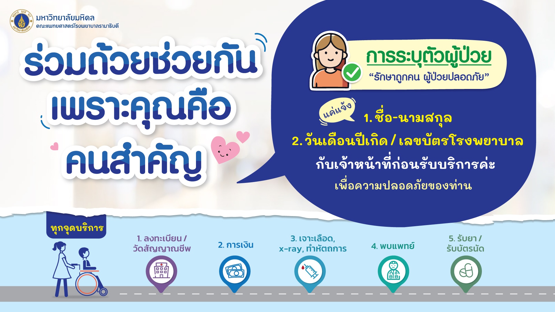 ร่วมด้วยช่วยกัน เพราะคุณคือคนสำคัญ