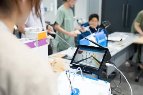 โครงการอบรมเชิงปฏิบัติการ เรื่อง “Ramathibodi Basic Laparoscopy Workshop”