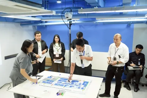 การซ้อมแผน BCP ของคณะฯ และประชุมถอดบทเรียนภายหลัง การปฏิบัติงาน (AAR) สถานการณ์น้ำท่วม