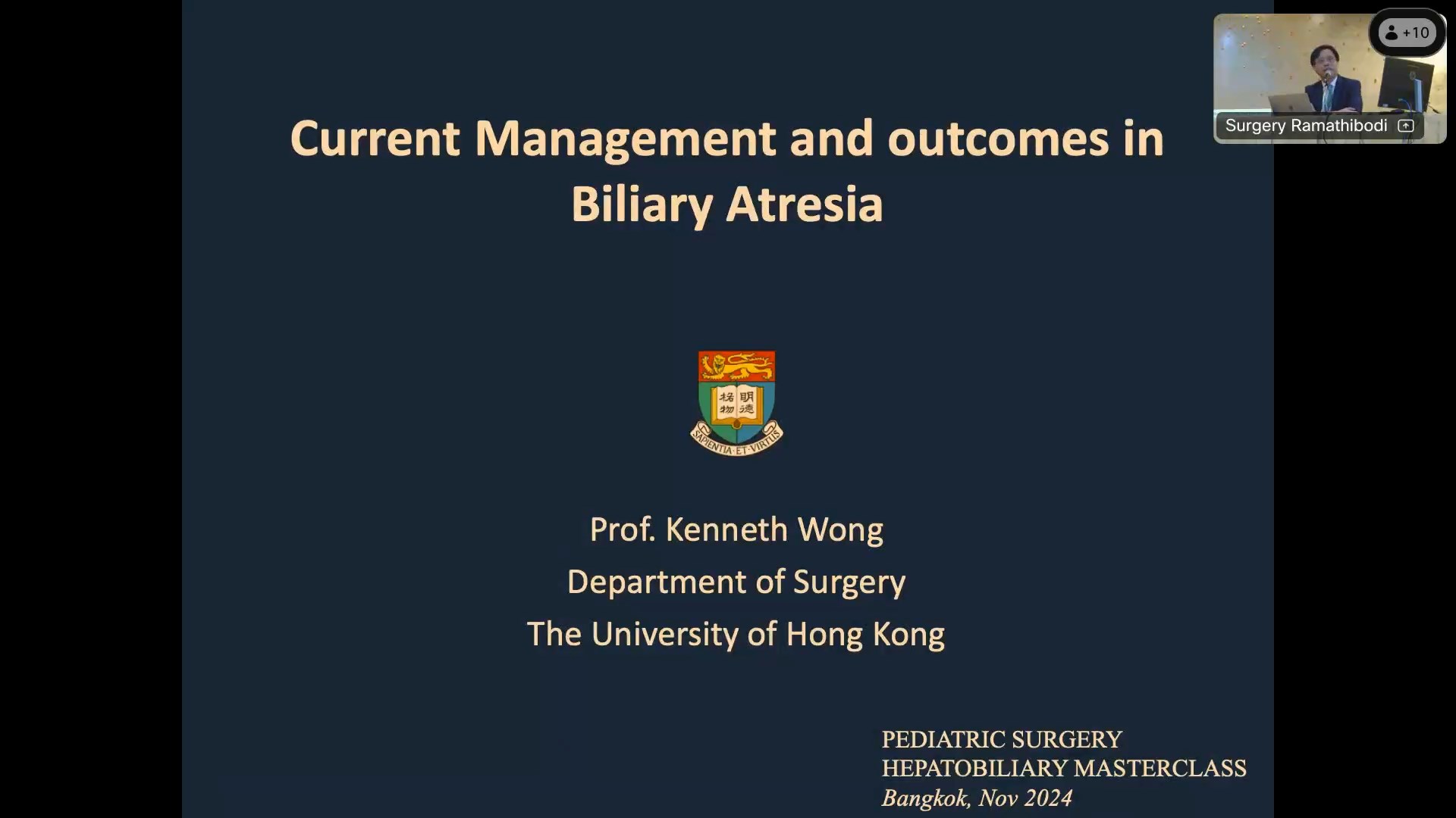 15.CURRENT MANAGEMENT AND OUTCOMES IN BILIARY ATRESIA: KENNETH WONG