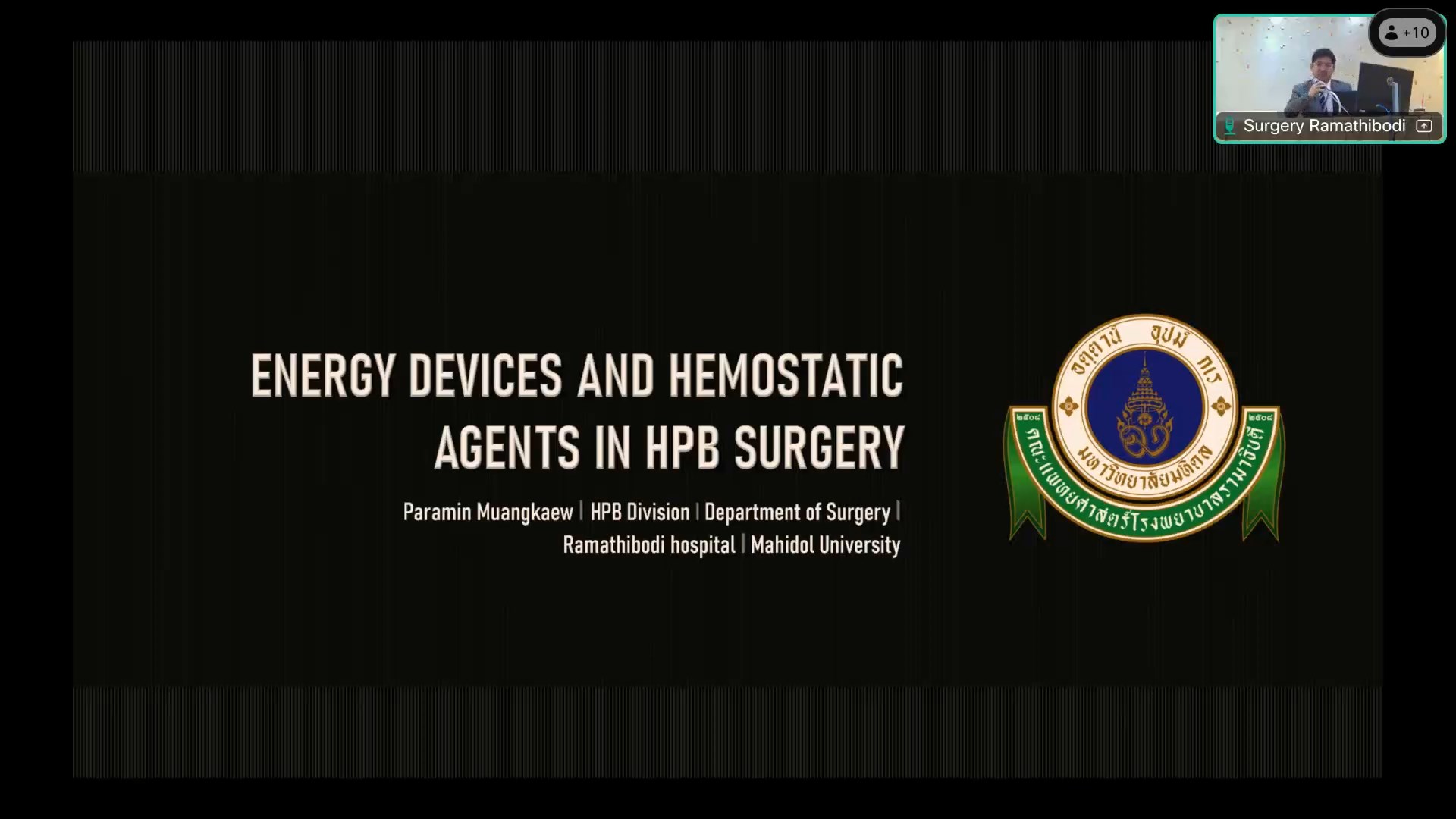 5.LUNCH SYMPOSIUM: HAEMOSTAT AND SEALANTS IN LIVER SURGERY: PARAMIN MUANGKAEW