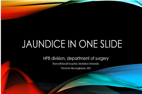 Approach to jaundice for medical student (Thai)