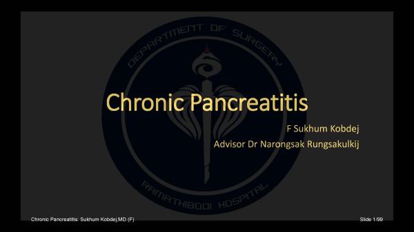 Chronic Pancreatitis