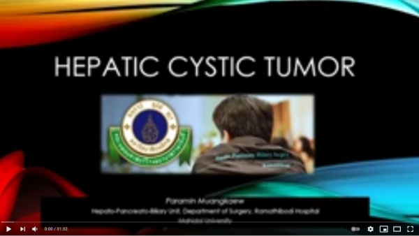Hepatic cystic tumor (Thai)