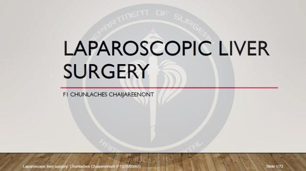 Laparoscopic liver surgery