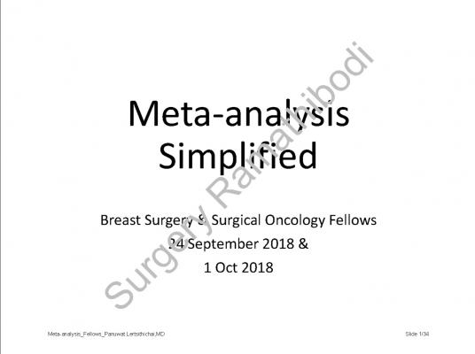 Meta Analysis Fellows