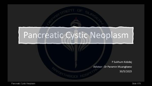 Pancreatic Cystic Neoplasm