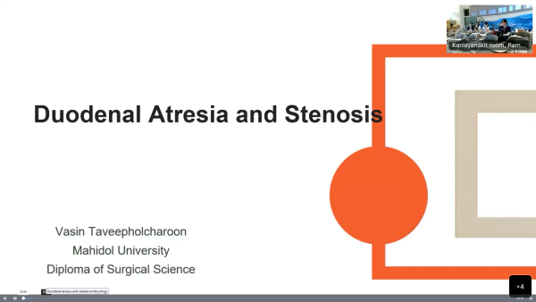 Duodenal atresia and related embryology