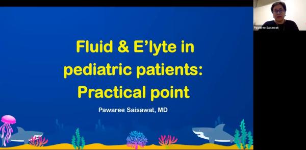 Fluid and electrolyte management in peditric surgery