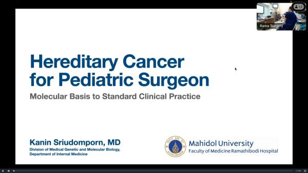 Hereditary Cancer for Pediatric Surgeon