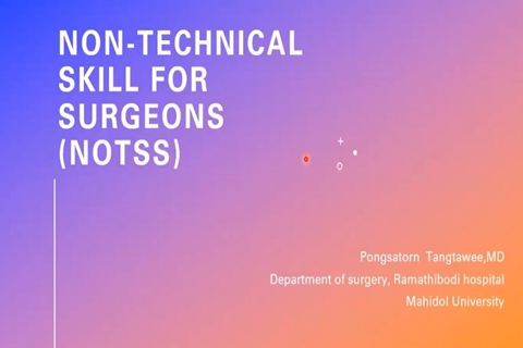  Non-technical Skills for Surgeons