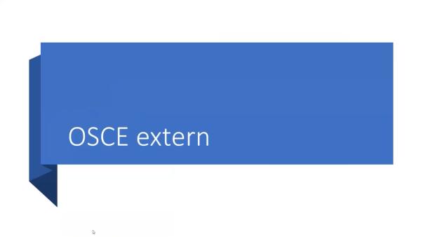 วิดิทัศน์แนะนำการทำหัตถการเพื่อสอบ OSCE Sx