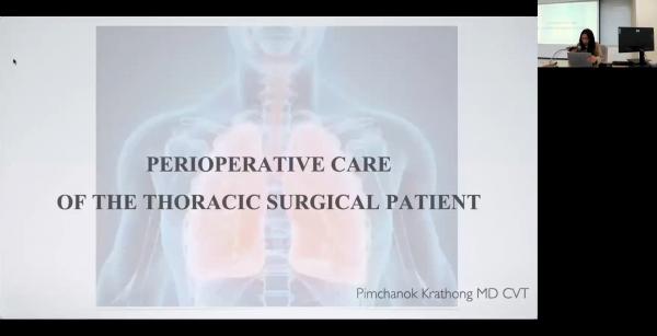 Perioperative care of the Thoracic