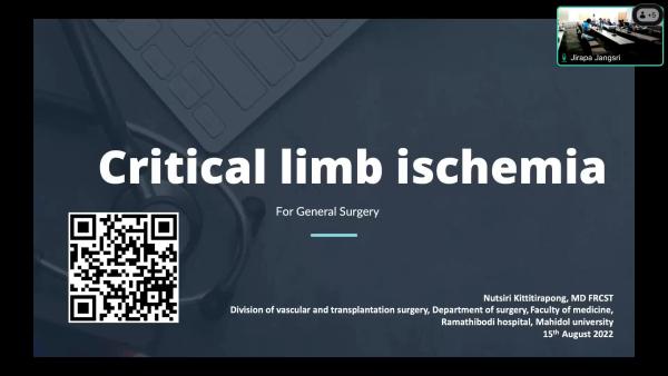 Critical limb ischemia
