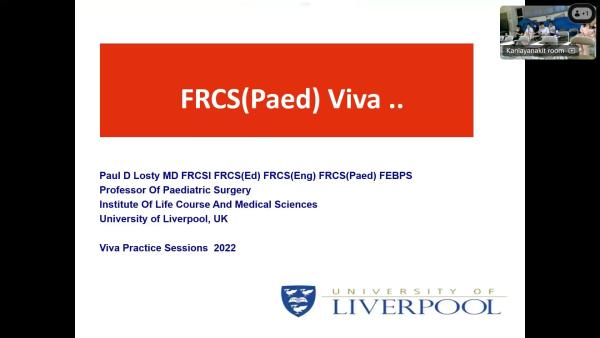 FRCS (Paed) Viva