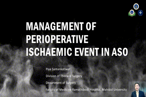 Perioperative Ischaemic Event : Piya Samankatiwat
