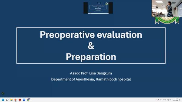 Preoperative evaluation