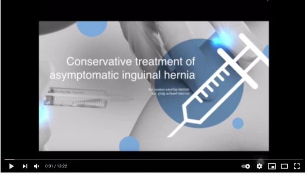 Scenario5 Feb 16, 2021 : Conservative treatment of asymptomatic inguinal hernia