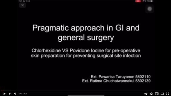 Scenario7 Feb 16, 2021 : Chlorhexidine vs Povidone-Iodine for preventing surgical site infection